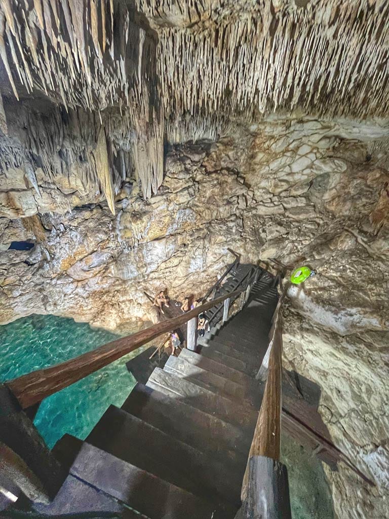 Cenote Noria Homun stairs