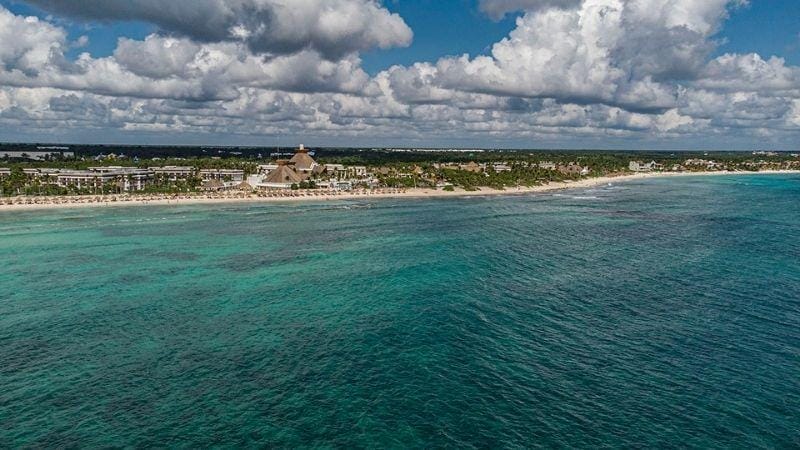 Akumal Bahia principe from the drone