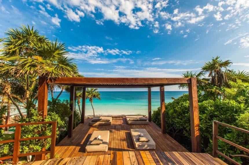 mezzanine beach club beach view 