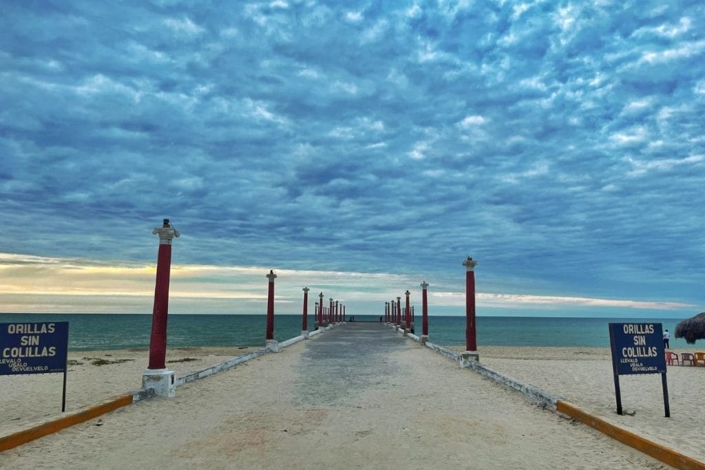Sisal Pier at sunset